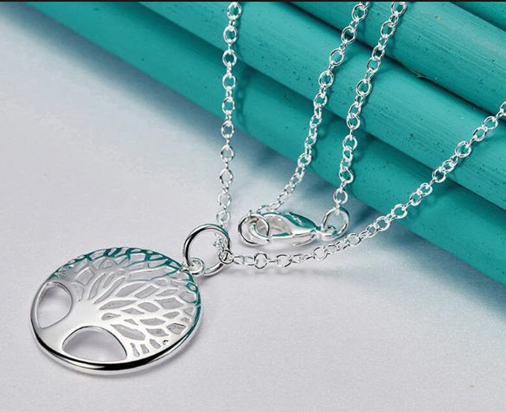 Sterlingsilber Baum des Lebens Tree of Life Halskette 50cm