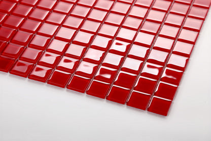 Glas Mosaik Fliesen Matte in Rot (MT0022 ) für Wände - Complement Fusion