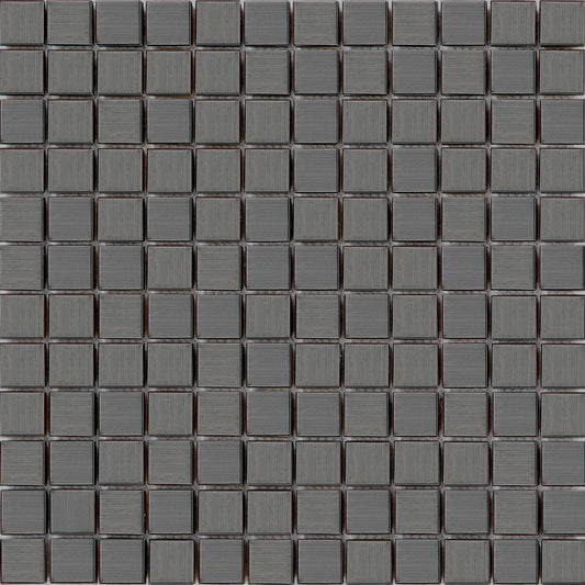 Gebürstetem Edelstahl Mosaik Fliesen Matte in Schwarz (MT0038 ) - Complement Fusion