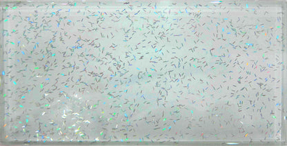Glasfliesen Weiß mit Glitzer 15cm x 7,5cm (MT0055 ) - Complement Fusion